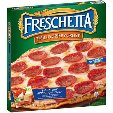 slide 1 of 1, Freschetta Signature Pepperoni Pizza with Thin & Crispy Crust, 14.54 oz