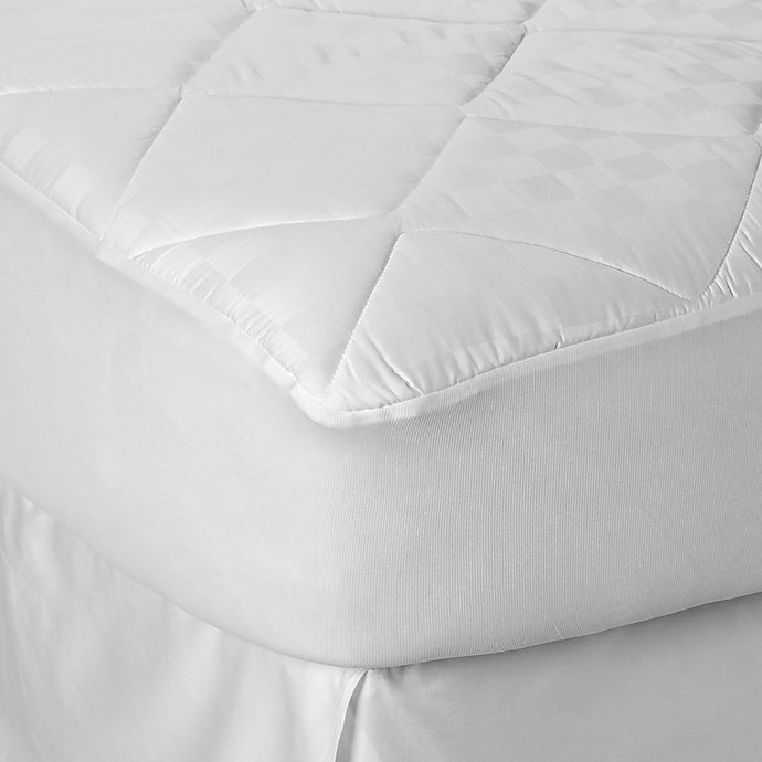 slide 1 of 2, Therapedic 300-Thread-Count UltraSoft Cotton Queen Mattress Pad - White, 1 ct