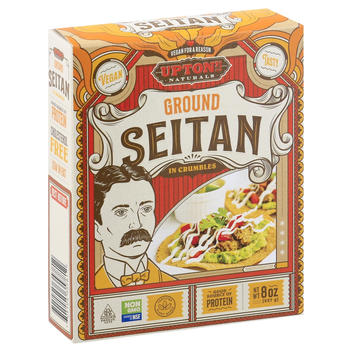 slide 2 of 13, Upton's Uptons Naturals in Crumbles Ground Seitan 8 oz, 8 oz