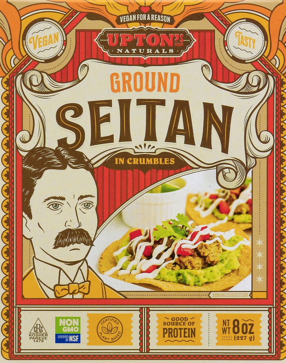 slide 1 of 13, Upton's Uptons Naturals in Crumbles Ground Seitan 8 oz, 8 oz