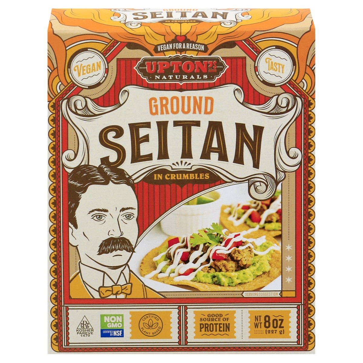 slide 1 of 13, Upton's Uptons Naturals in Crumbles Ground Seitan 8 oz, 8 oz