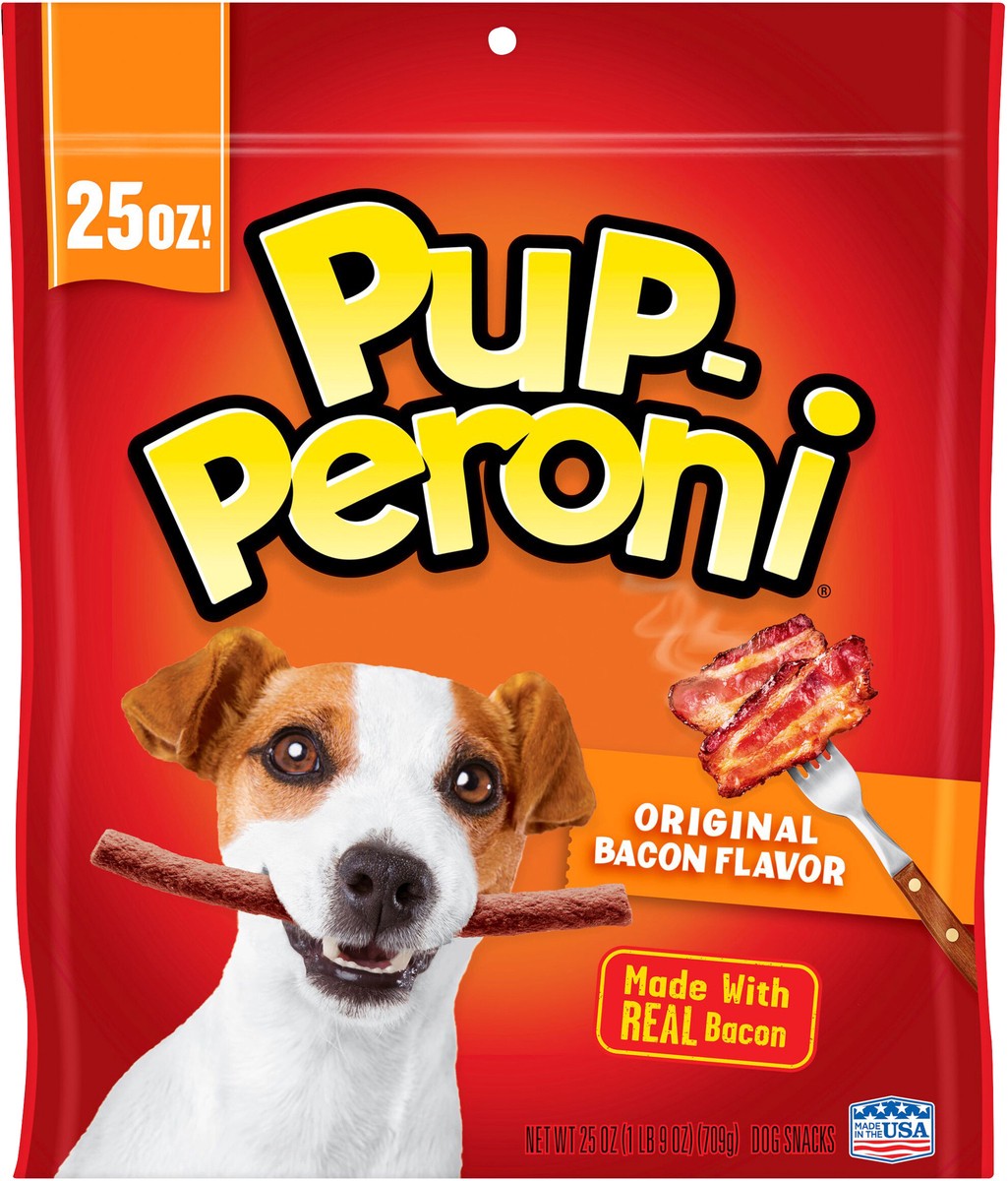 slide 4 of 7, Pup-Peroni Bacon Flavored Dog Snacks, 25-Ounce, 25 oz