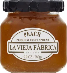 La Vieja Fabrica Premium Peach Fruit Spread 9.9 oz