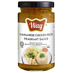 Way Hainanese Chicken Rice Fragrant Sauce