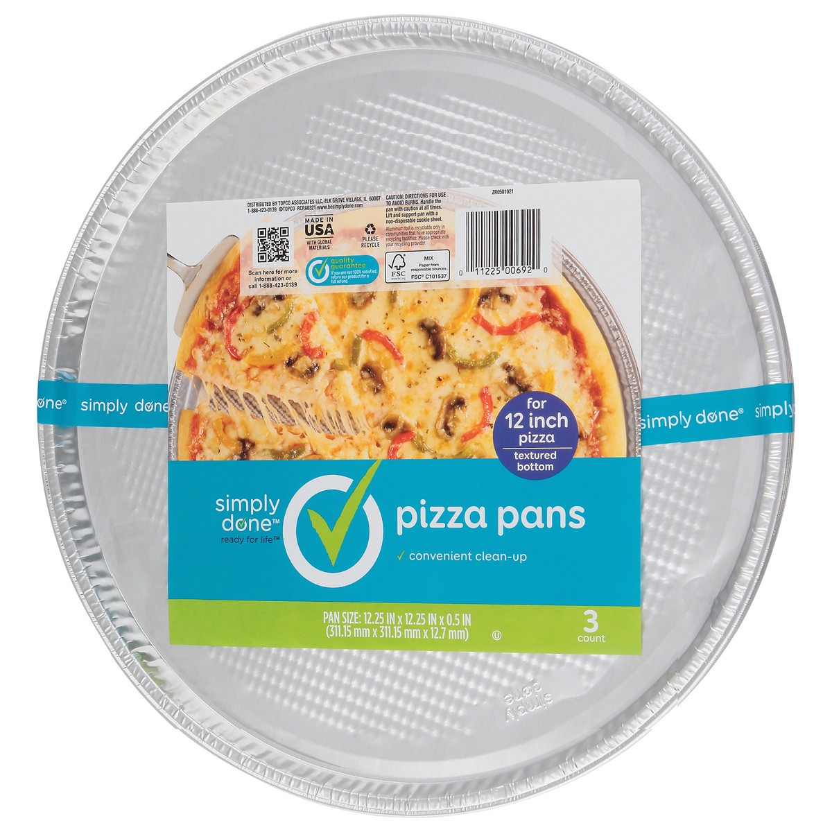 slide 5 of 9, Simply Done Pizza Pans 3 ea, 3 ct