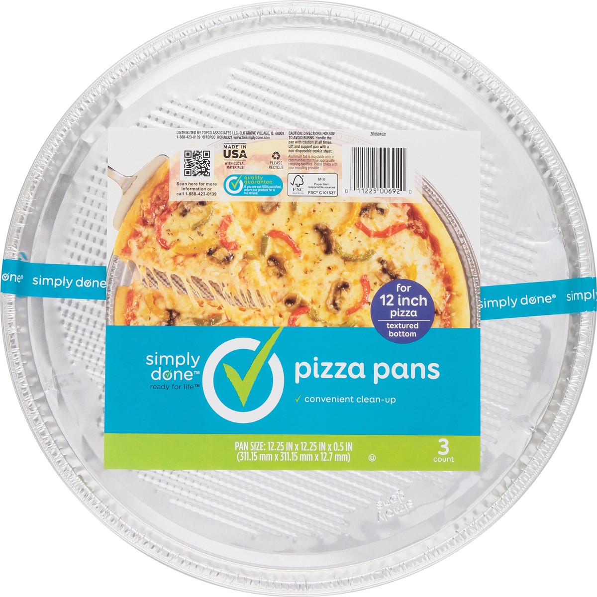 slide 9 of 9, Simply Done Pizza Pans 3 ea, 3 ct