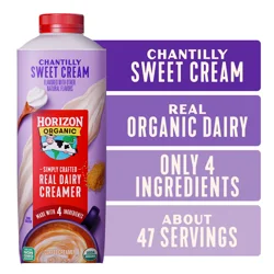 Horizon Organic Coffee Creamer, Chantilly Sweet Cream, 24 Fl Oz