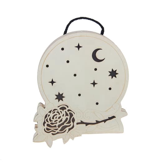 slide 1 of 3, 8" Crystal Ball Diy Led Plywood Decor By Make Market, 8 in