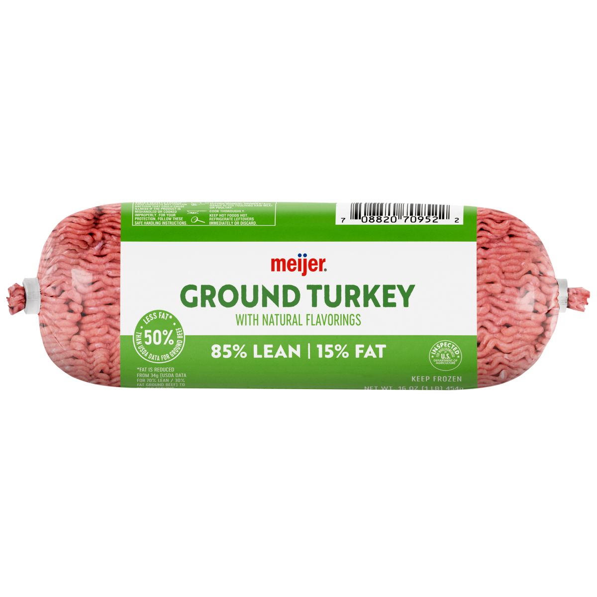 slide 1 of 9, Meijer Turkey Chub Ground 85/15, 16 oz