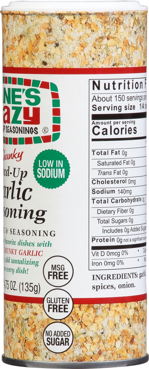 slide 2 of 12, Jane's Krazy Mixed-Up Seasonings Mixed-Up Chunky Garlic Seasoning/Marinade/Rub 4.75 oz, 4.75 oz