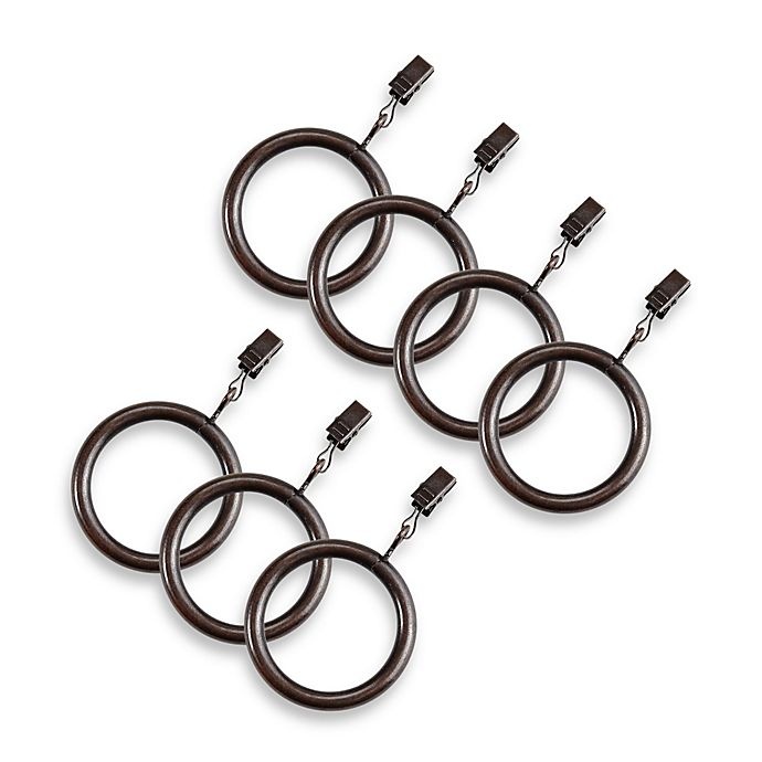 slide 1 of 1, Cambria Elite Complete Clip Rings - Oil Rubbed Bronze, 7 ct