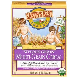 Earth's Best Organic Whole Grain Multi-Grain Cereal 8 oz