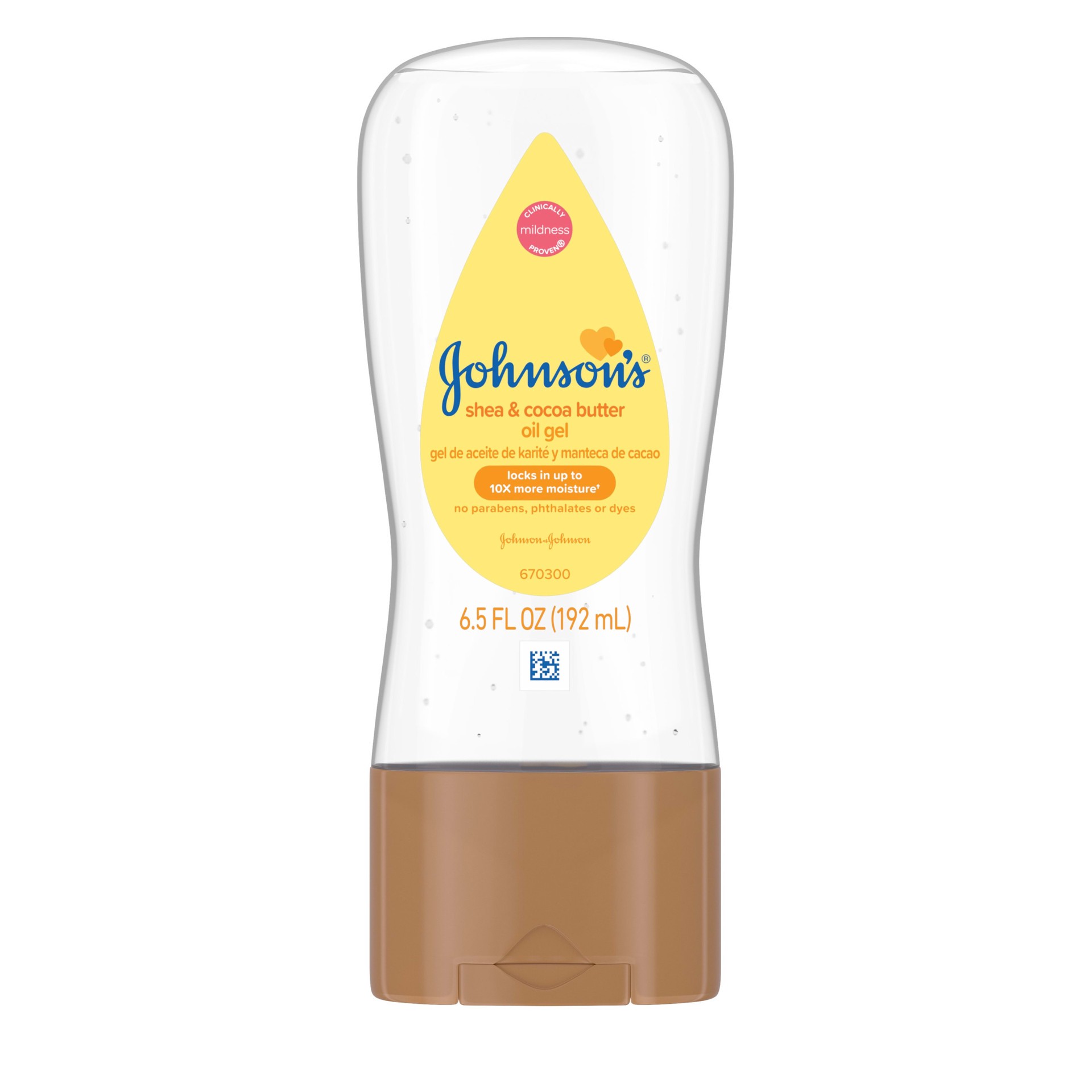 slide 1 of 12, Johnson's Oil Gel, Moisturizing Baby Massage Mineral Oil Enriched with Shea & Cocoa Butter, Dry Skin Relief for Babies, Kids & Adults, Nourishing & Gentle on Delicate Skin, 6.5 fl. oz, 6.50 fl oz