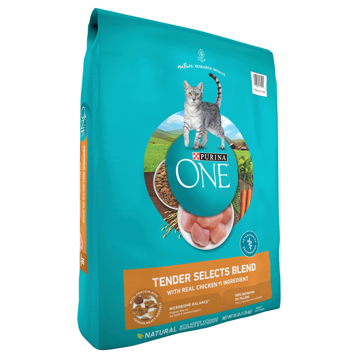 slide 7 of 8, ONE Purina ONE Natural Dry Cat Food, Tender Selects Blend With Real Chicken, 16 lb