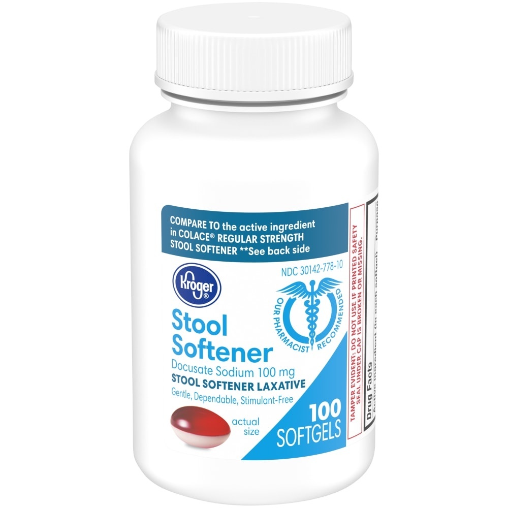 slide 1 of 1, Kroger Stool Softener Capsules, 100 ct