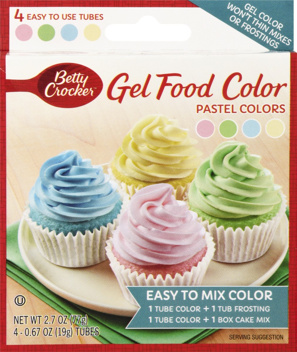slide 1 of 9, Betty Crocker Pastel Gel Food Colors, 2.7 oz