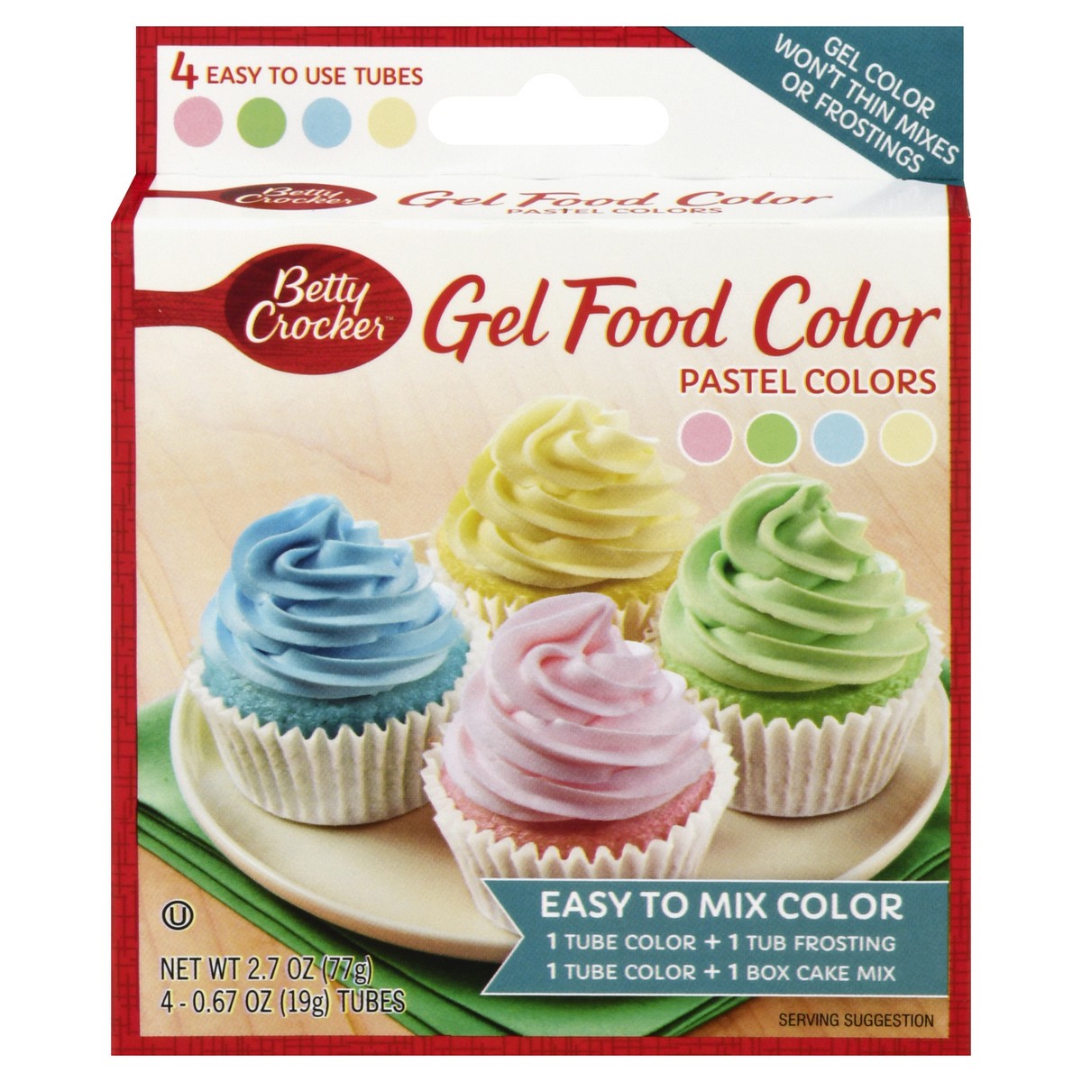 slide 1 of 9, Betty Crocker Pastel Gel Food Colors, 2.7 oz