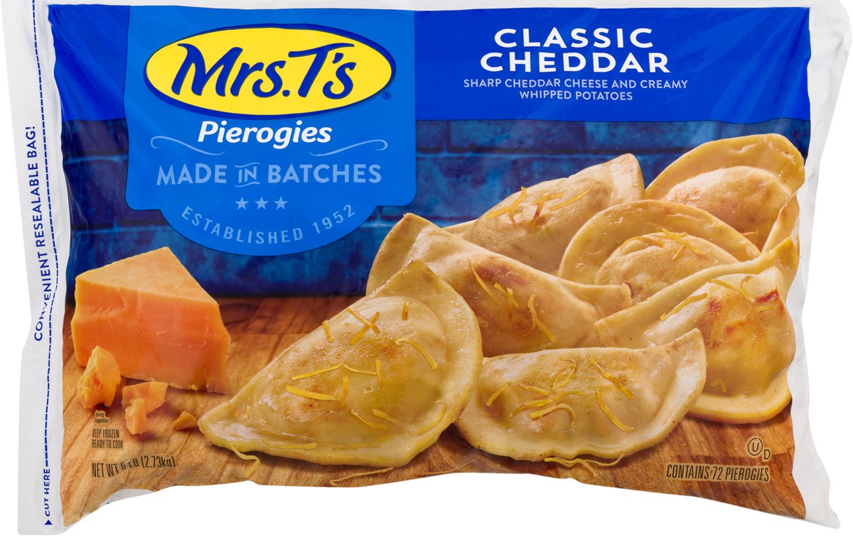 slide 3 of 11, Mrs. T's Classic Cheddar Pierogies 72 ea, 72 ct
