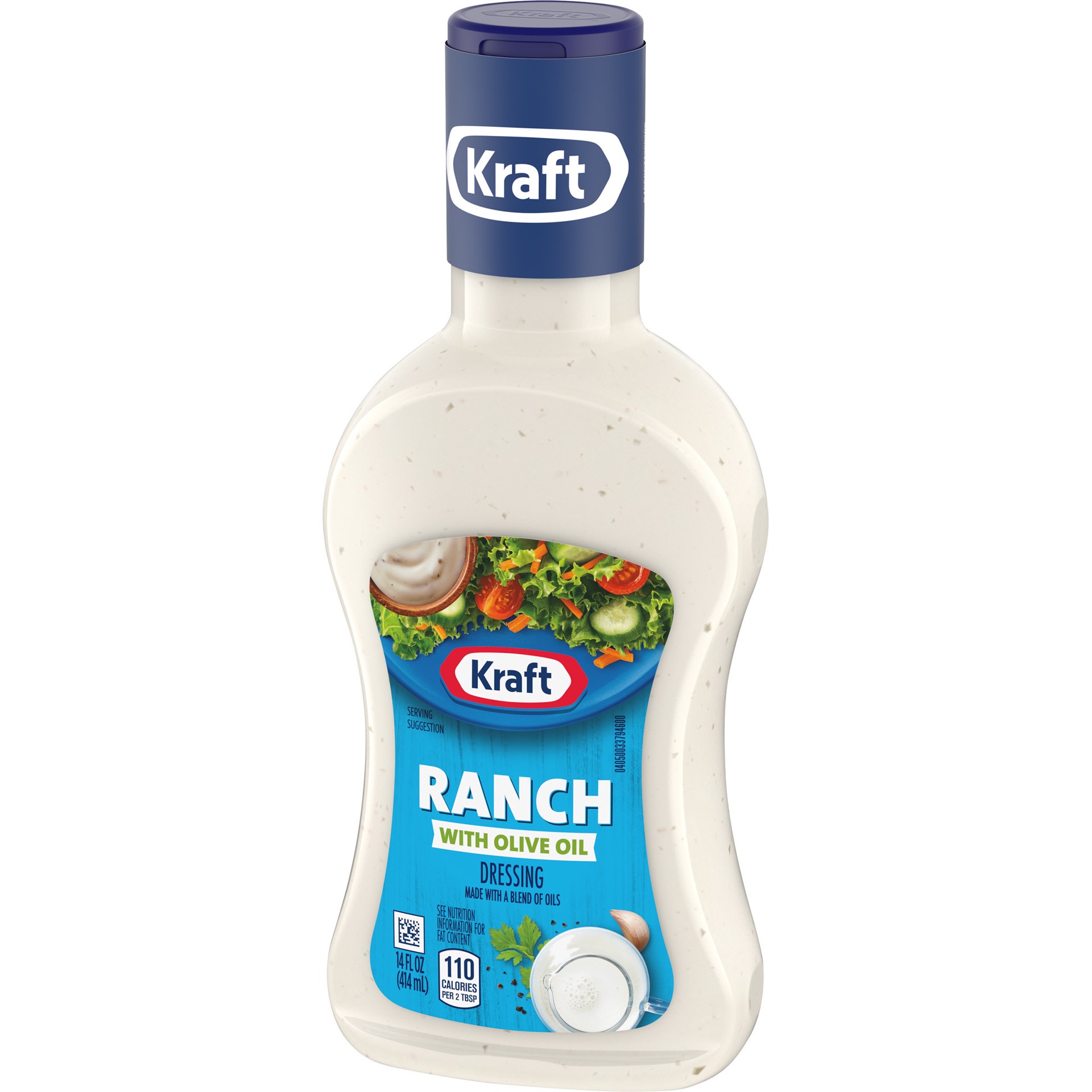 slide 2 of 5, Kraft Ranch Salad Dressing with Olive Oil Bottle, 14 fl oz