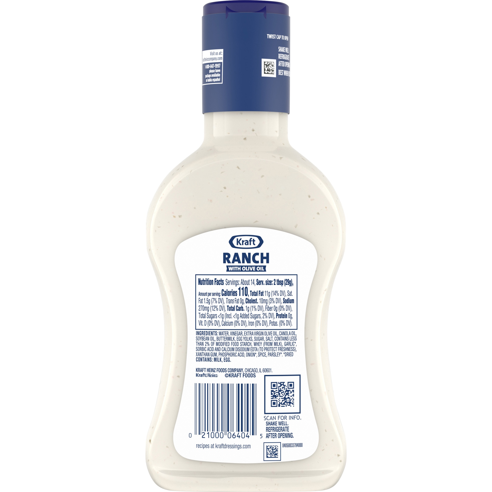 Kraft Ranch Salad Dressing with Olive Oil 14 fl oz Shipt