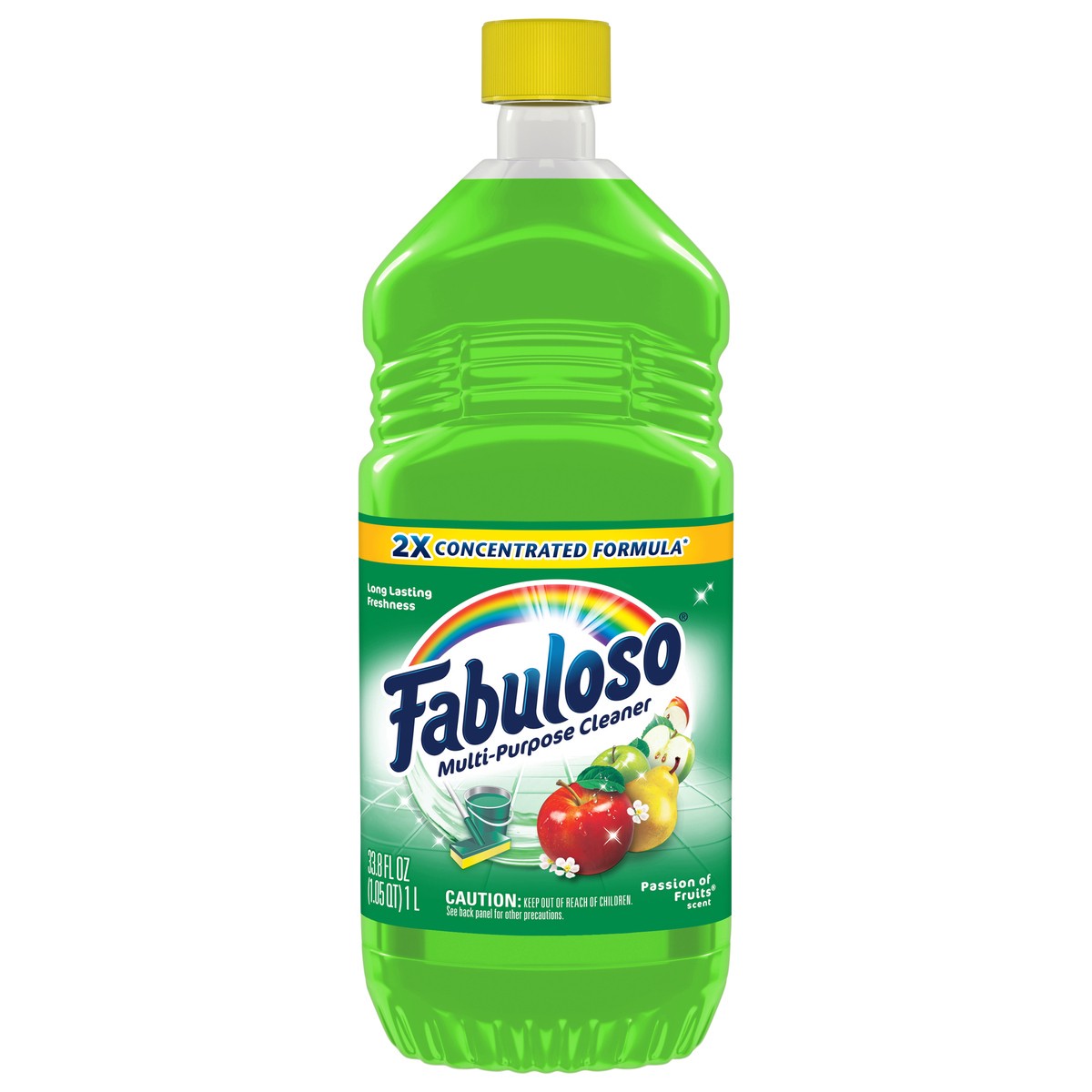 slide 1 of 10, Fabuloso Multi-Purpose Cleaner, 2X Concentrated Formula, Passions of Fruit Scent, 33.8 Oz., 33.8 oz