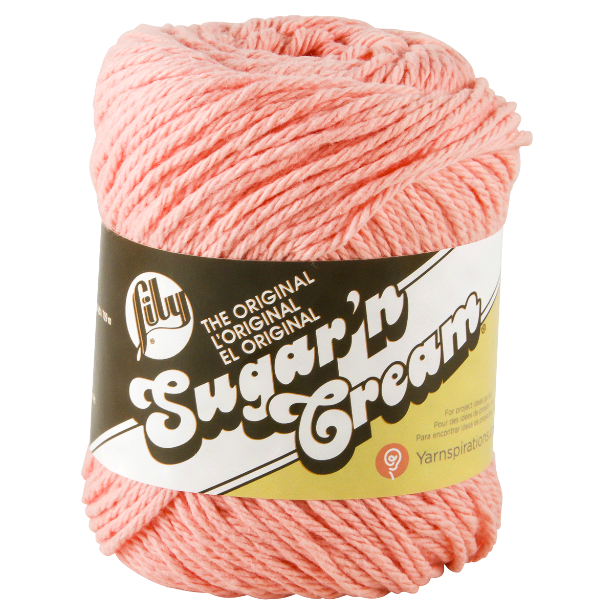 slide 1 of 3, Lily Sugar 'n Cream Yarn - Tea Rose, 1 ct