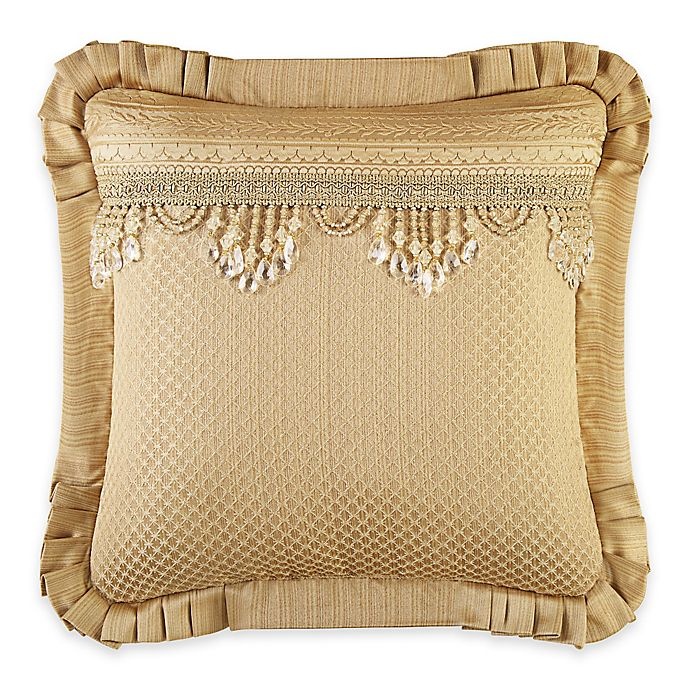 slide 1 of 1, J. Queen New York Napoleon Beaded Tassel Square Throw Pillow - Gold, 1 ct