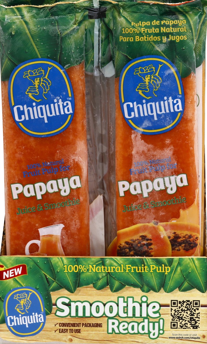 slide 1 of 7, Chiquita Papaya Fruit Pulp, 1 ct