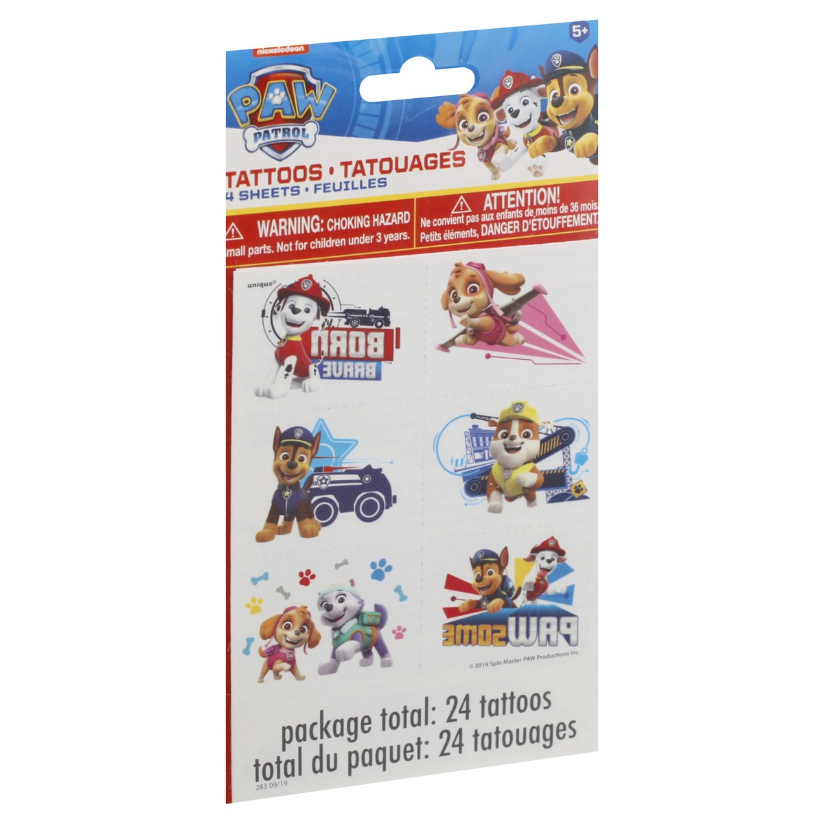 slide 2 of 4, Unique Paw Patrol Tattoos, 24 ct