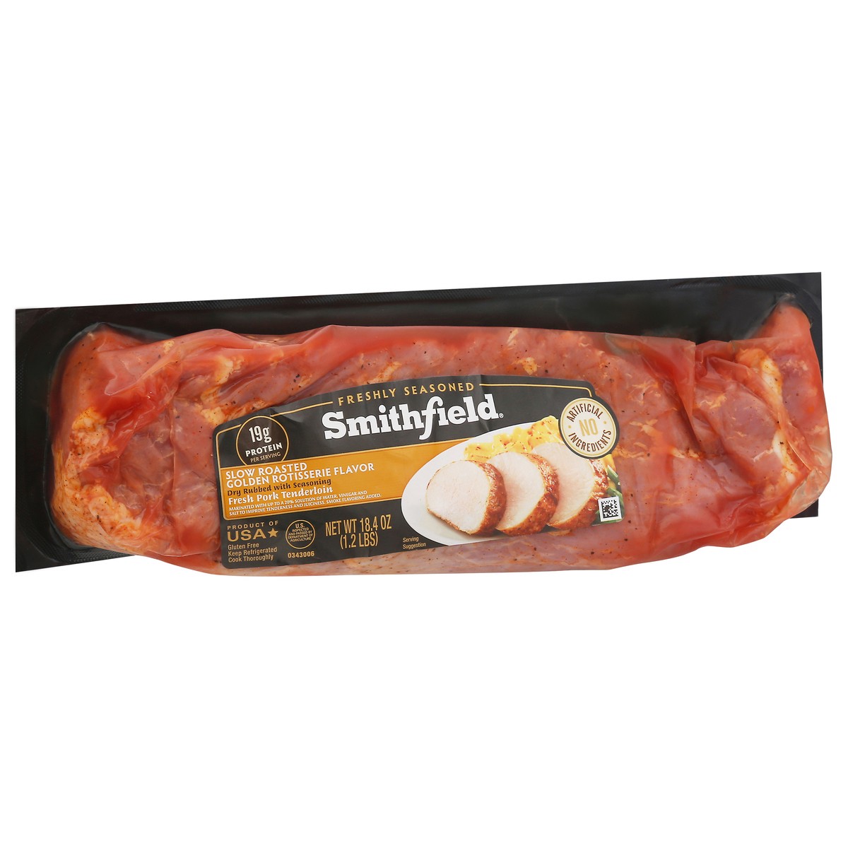 slide 2 of 11, Smithfield Golden Rotisserie Flavor Pork Tenderloin, 18.4 oz