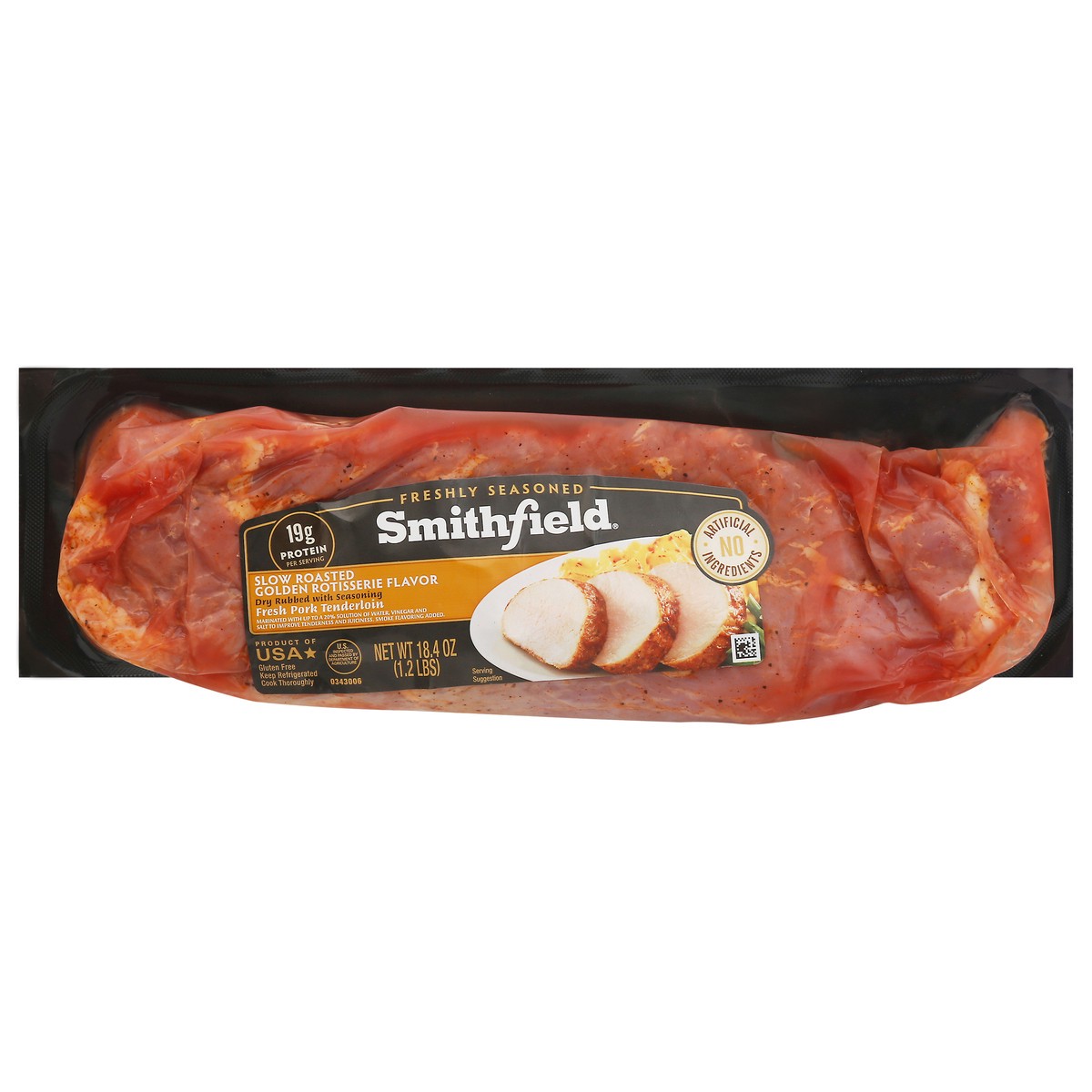 slide 11 of 11, Smithfield Golden Rotisserie Flavor Pork Tenderloin, 18.4 oz