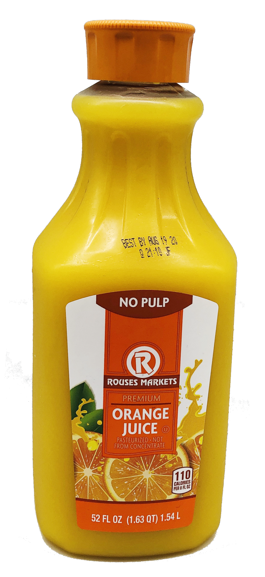 slide 1 of 1, Rouses Oj No Pulp, 52 oz