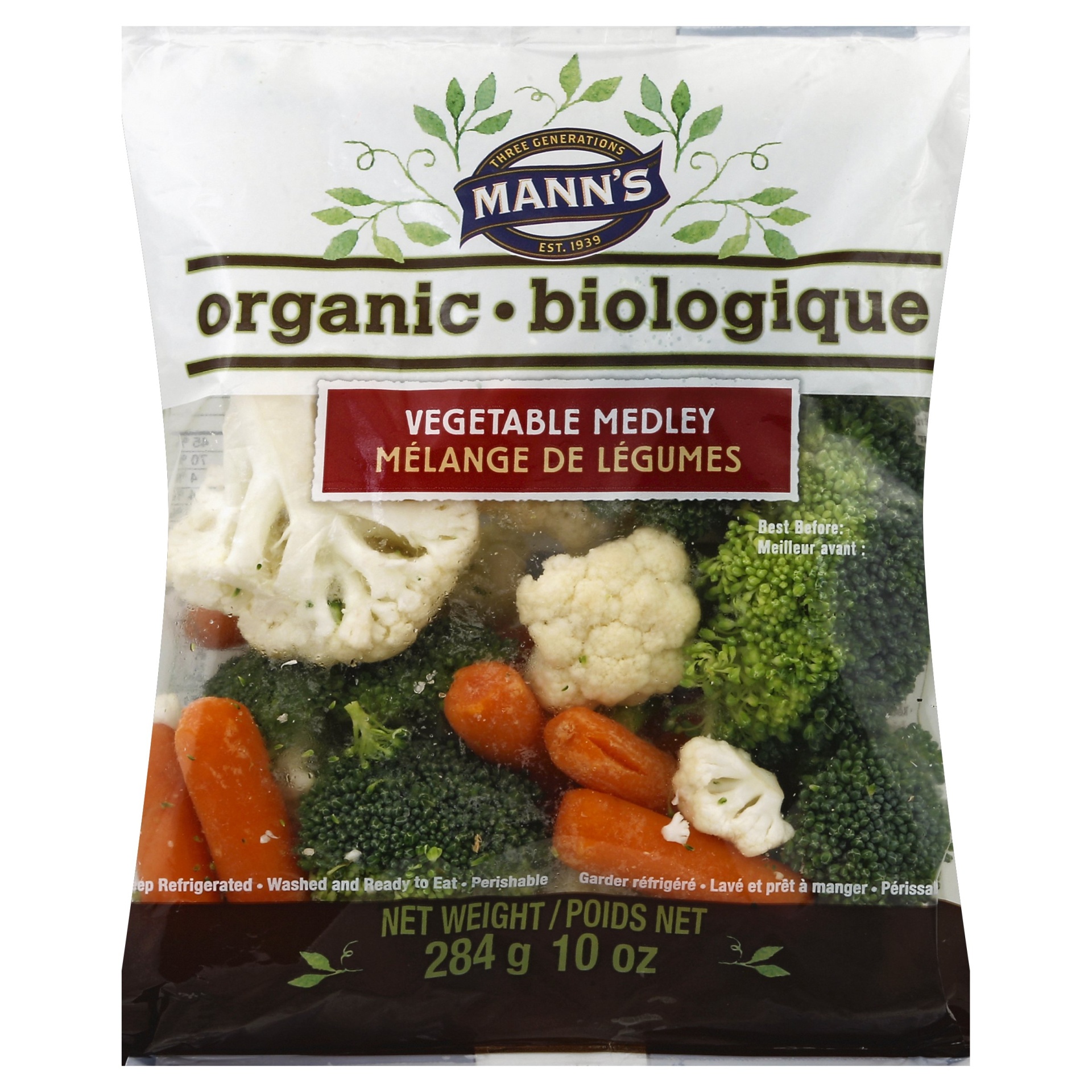 slide 1 of 1, Mann's Organic-Biologique Vegetable Medley, 6 oz