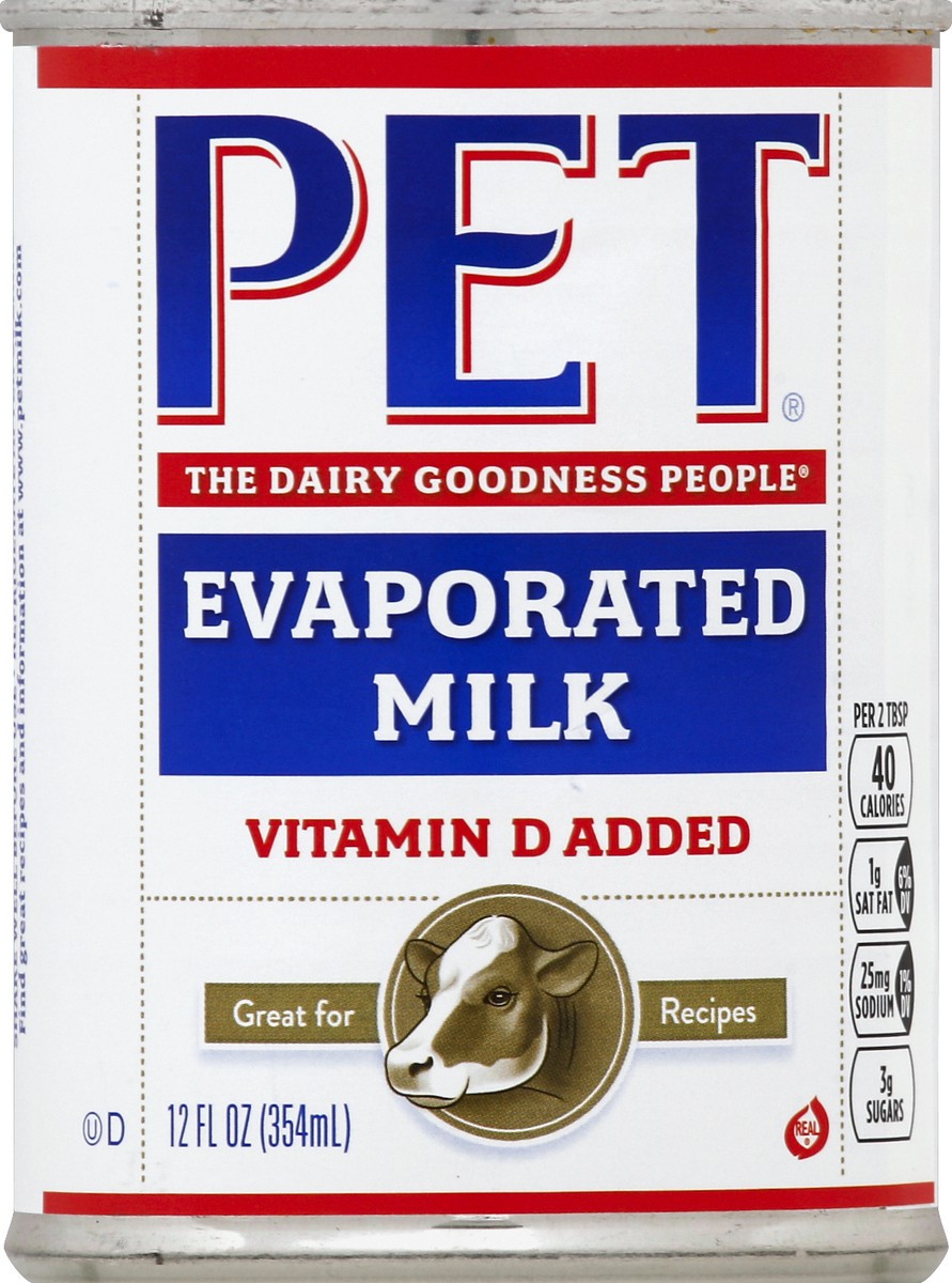 slide 1 of 3, PET Dairy Pet Evaporated Milk with Vitamin D Added, 12 fl oz