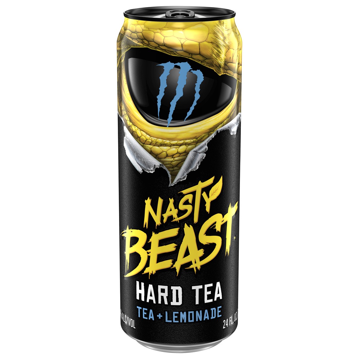 slide 1 of 3, Monster Nasty Beast Hard Tea + Lemonade 24 fl oz Can, 24 oz