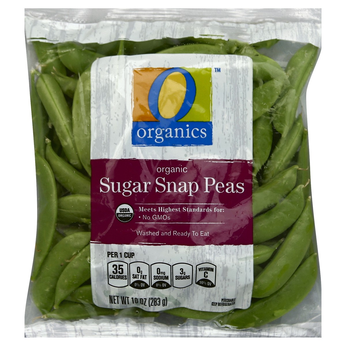 slide 5 of 6, O Orgnc Sugar Snap Peas, 10 oz