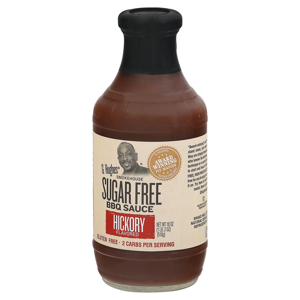 slide 8 of 14, G Hughes Smokehouse Sugar Free Hickory Flavored BBQ Sauce 18 oz, 18 oz