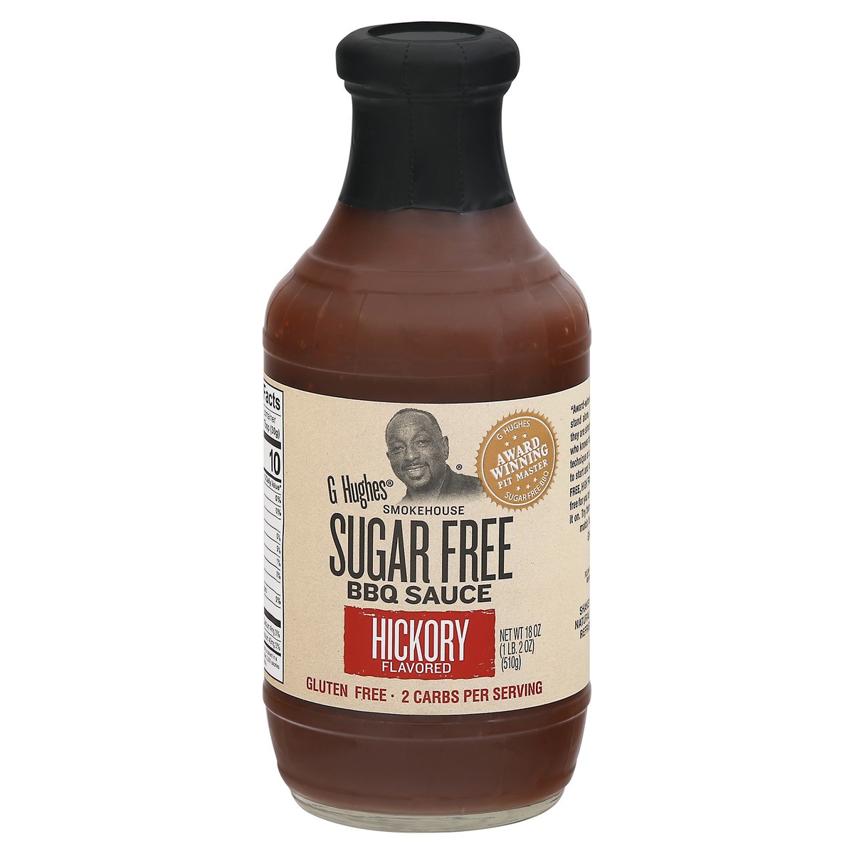 slide 2 of 14, G Hughes Smokehouse Sugar Free Hickory Flavored BBQ Sauce 18 oz, 18 oz