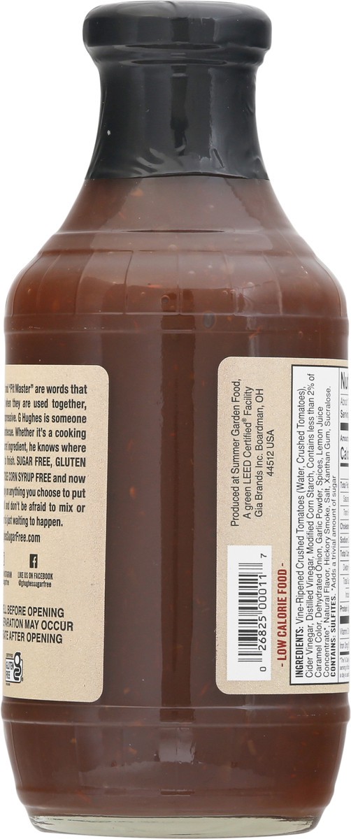 slide 12 of 14, G Hughes Smokehouse Sugar Free Hickory Flavored BBQ Sauce 18 oz, 18 oz