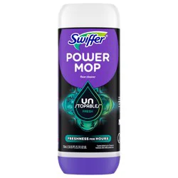 Swiffer PowerMop Floor Cleaning Solution with Unstopables Fresh Scent, 25.3 fl oz
