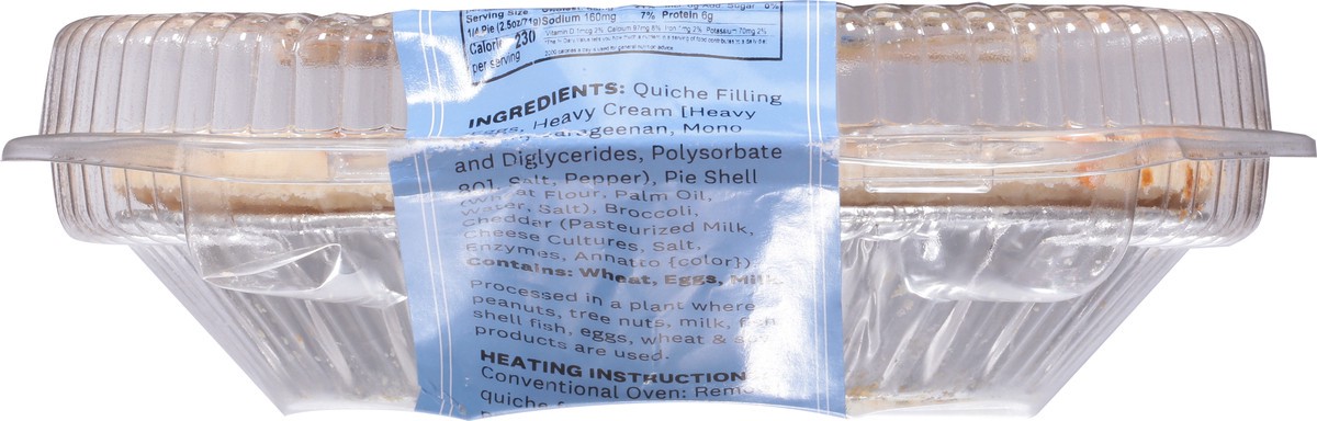 slide 4 of 14, Quiche Tomato Basil Mozzarella - 10 OZ, 10 oz