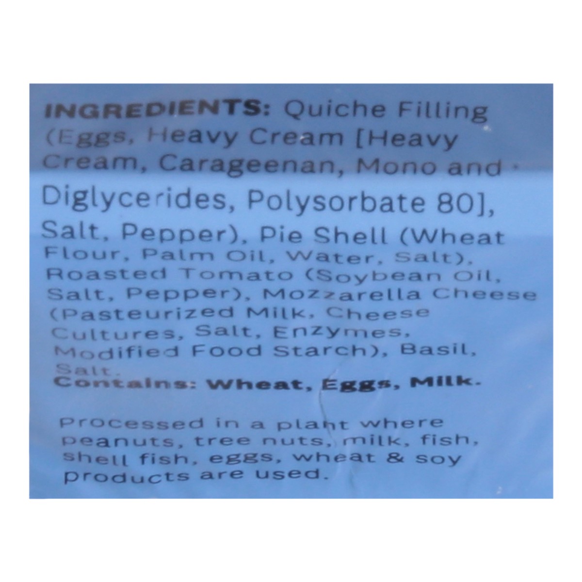 slide 11 of 14, Quiche Tomato Basil Mozzarella - 10 OZ, 10 oz