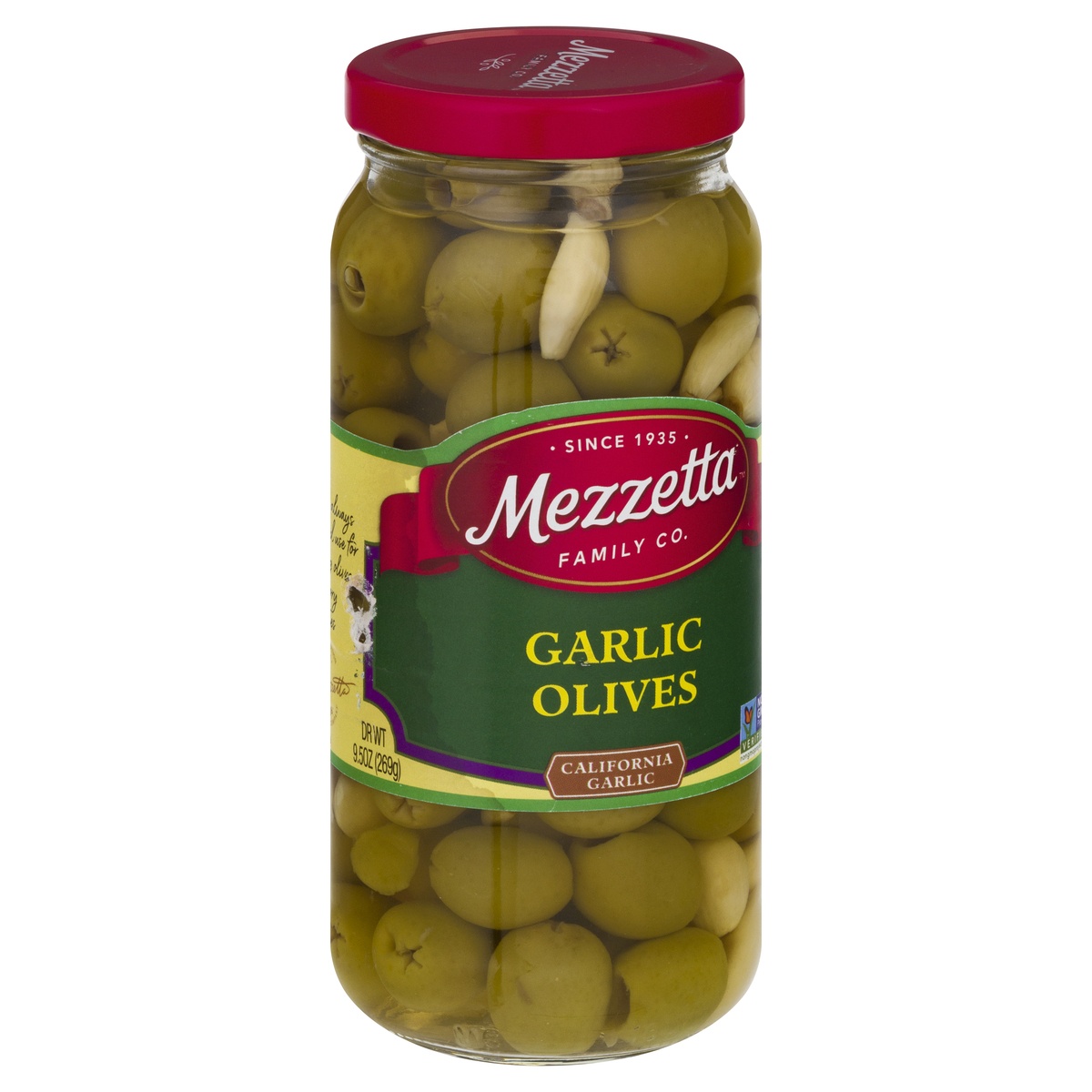 slide 2 of 11, Mezzetta Garlic Olives, 9.5 oz