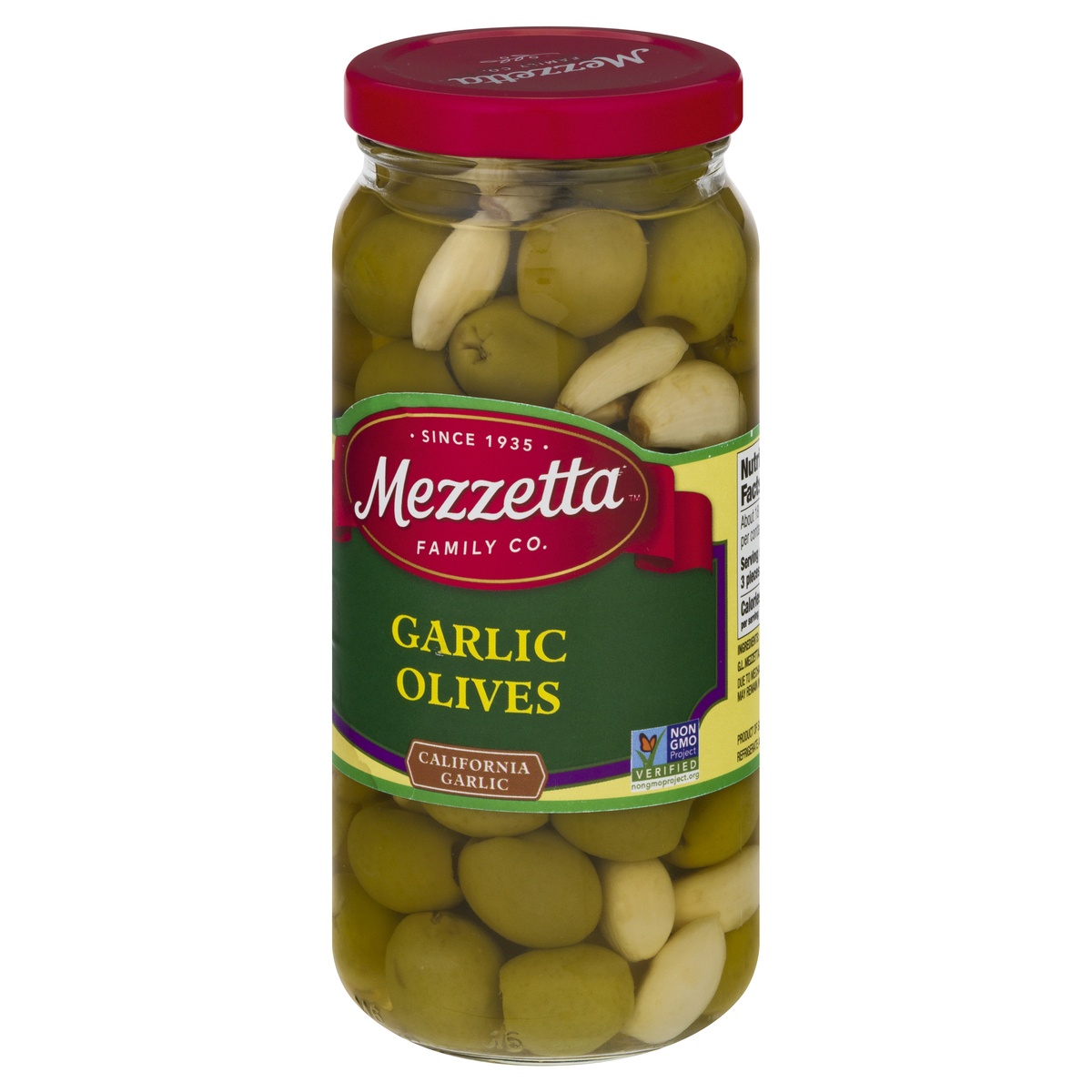 slide 3 of 11, Mezzetta Garlic Olives, 9.5 oz