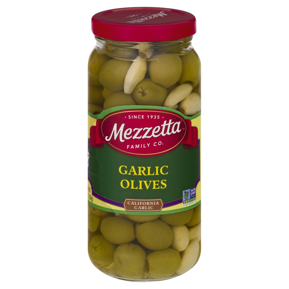 slide 11 of 11, Mezzetta Garlic Olives, 9.5 oz