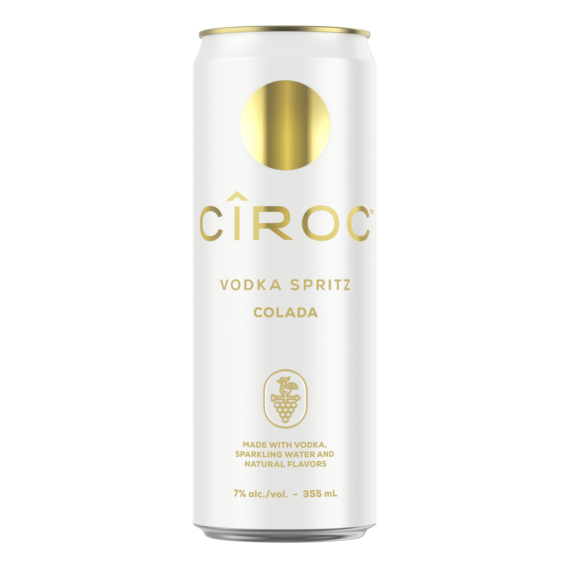 slide 4 of 5, CIROC Vodka Spritz Colada, 12 fl oz, 355 ml