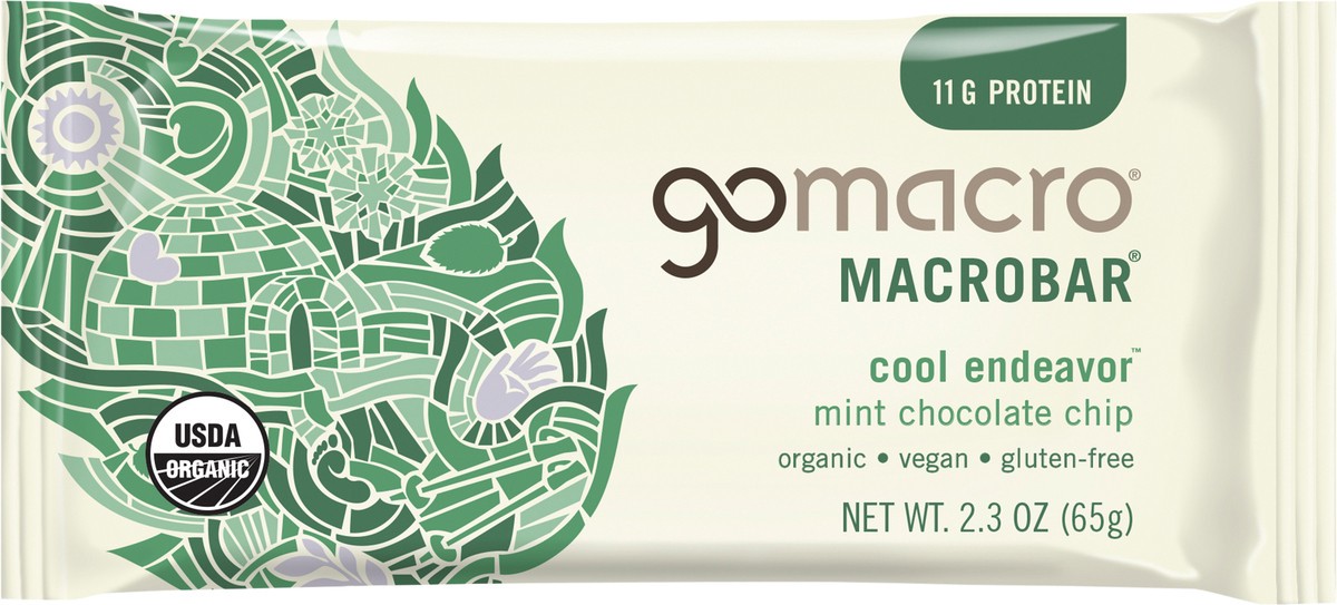 slide 5 of 7, Gomacro Bar Mint Choc Chip - 2.3 oz, 2.3 oz