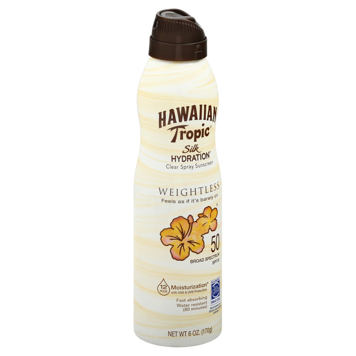 slide 2 of 9, Hawaiian Tropic Silk Hydration Weightless SPF 50, 6 oz
