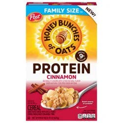 Honey Bunches of Oats Protein Cinnamon Cereal - 15 oz