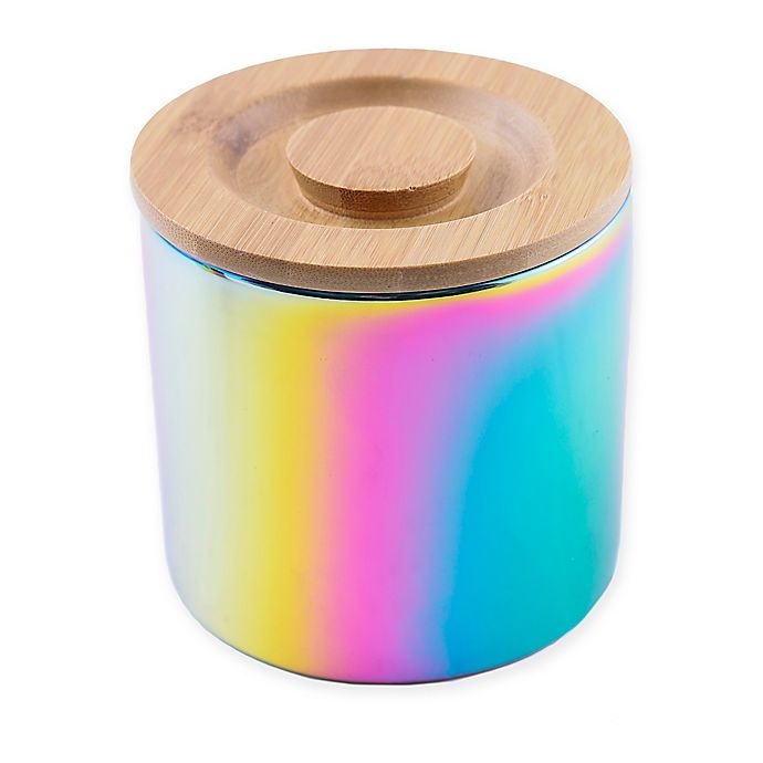 slide 1 of 3, Thirstystone Resources Medium Ceramic Canister - Rainbow, 1 ct